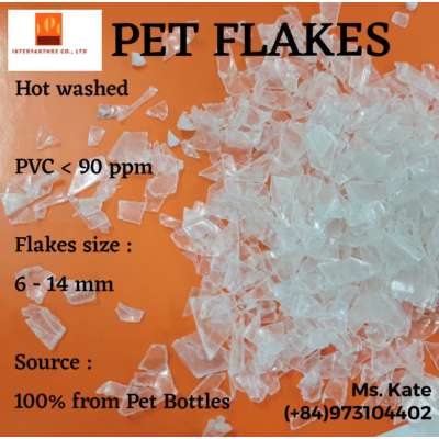 100% HOT WASHED PET FLAKES AVAILABLE FOR SALE FROM BOTTLES - MS KATE / Whatsapp : +84973104402